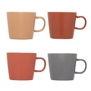 Siip Warm Stoneware Mugs (Set of 4)