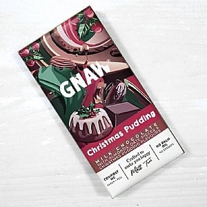 Gnaw Christmas Pudding Chocolate Bar (80g)