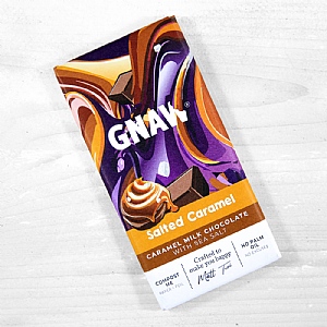 Gnaw Milk Chocolate Salted Caramel Bar (80g)