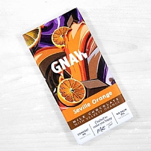 Gnaw Milk Chocolate Seville Orange Bar (80g)