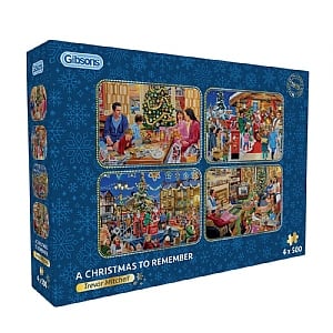 Gibsons A Christmas to Remember 4 x 500 Piece Jigsaw Puzzles