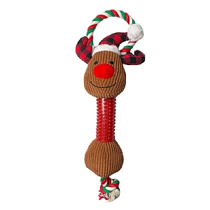 Happy Pet Long Neck Reindeer Dog Toy