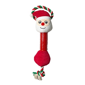 Happy Pet Long Neck Santa Dog Toy