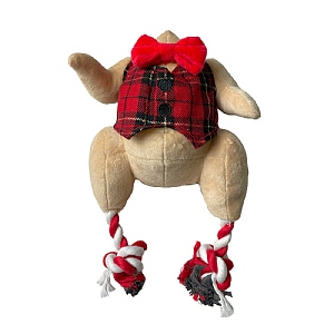 Happy Pet Christmas Ropee Turkey Dog Toy