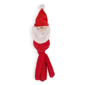 Zoon Santa Dogtopus Plush Dog Toy