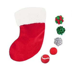 Rosewood Christmas Stocking with Cat Toys