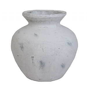 Darcy Antique White Vase