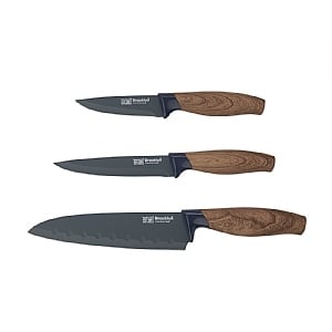 Taylors Eye Witness Brooklyn Walnut Handle 3 piece Knife Set