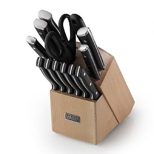 Sabatier Professional 13 piece Beech Wood Knife Block Set