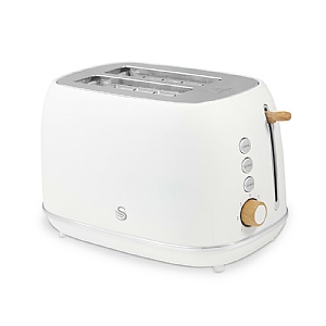 Swan White Fjord 2 Slice Toaster