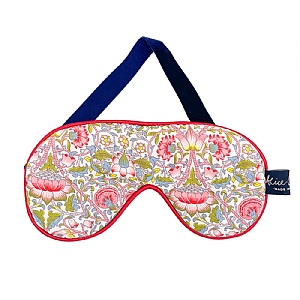 Liberty Fabric Lodden Wild Cherry Eye Mask