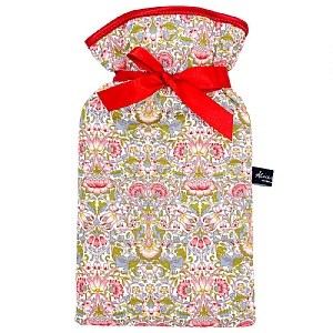 Liberty Fabric Lodden Wild Cherry Hot Water Bottle