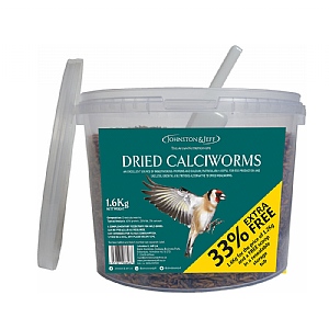 Johnston & Jeff Dried Calciworm Tub (1.6kg)