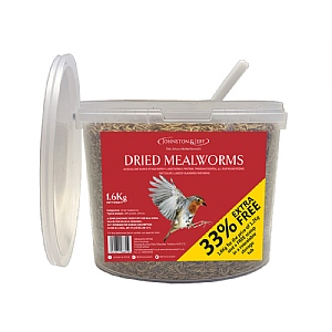 Johnston & Jeff Dried Mealworm Tub (1.6kg)