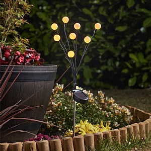 Smart Garden 8-Stem GloGlobes Warm White Solar Stake Light