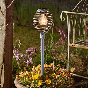 Smart Garden Lumina Faux Rattan Solar Stake Light - Slate