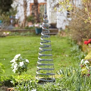 Smart Garden Faux Rattan Obelisk - Slate 1.2m