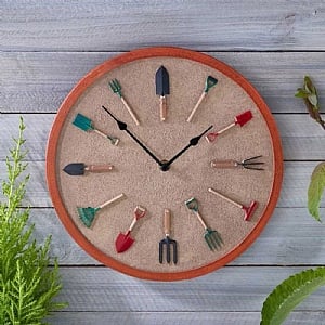 Smart Garden Garden Tools Wall Clock - 12in