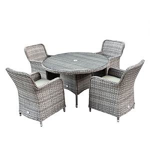 Supremo Anatolia 4 Seat Round Dining Set