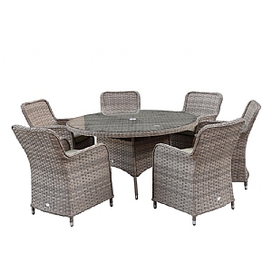 Supremo Anatolia 6 Seat Round Dining Set