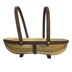 Greenkey Large Wooden Trug Natural Brown