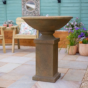 Easy Fountain Roman Pedestal Water Feature