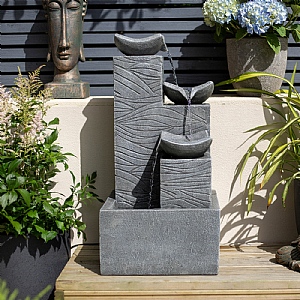 Easy Fountain Jackson Pours Water Feature with LED Lights