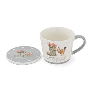 Cooksmart Hen House Mug & Coaster Set