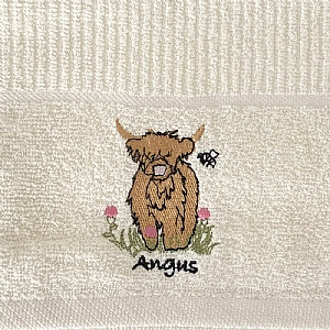 Tea Towel Angus - Cream