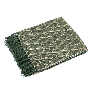 Walton & Co. Cotton Leaf Throw - Green