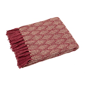 Walton & Co. Cotton Leaf Throw - Mulberry