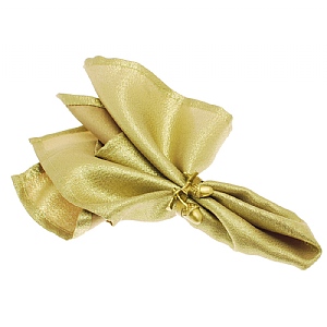 Walton & Co. Glitz Napkins (Set Of 4) - Gold