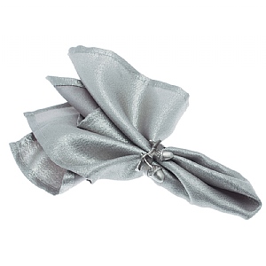 Walton & Co. Glitz Napkins (Set Of 4) - Pewter