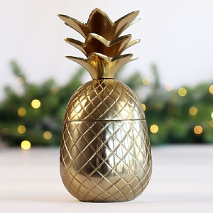 Pineapple Trinket Holder – Gold (17cm)