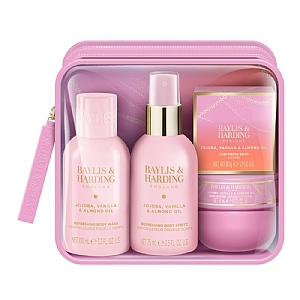Baylis & Harding Jojoba, Vanilla & Almond Oil Luxury Travel Wash Bag Gift Set