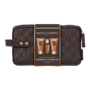 Baylis & Harding Black Pepper & Ginseng Men's The Essentials Travel Wash Bag Gift Set