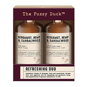 Baylis & Harding The Fuzzy Duck Bergamot, Hemp & Sandalwood Men's Refreshing Duo Gift Set
