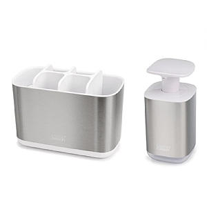 Joseph Joseph 2-piece Stainless-steel Bathroom Sink Set