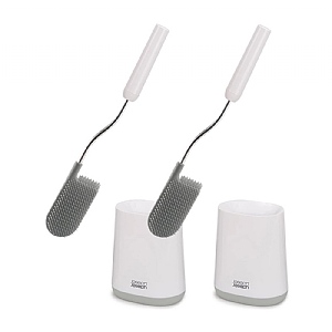 Joseph Joseph Flex™ Lite Toilet Brush 2 Pack - Grey