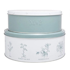 Mary Berry English Garden Flowers Cake Tins (Set of 2)