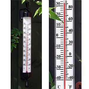 Greenkey Wall Mount Thermometer - Black