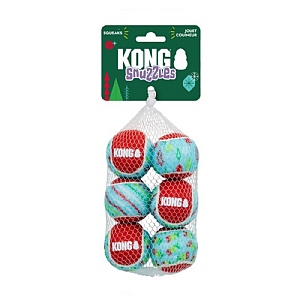 Kong Christmas SqueakAir Tennis Balls Small (6 Pack)