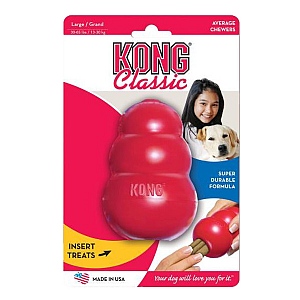 KONG Classic Red Dog Treat Dispenser - Large