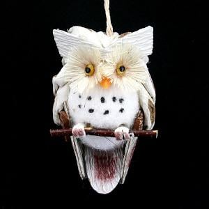 Gisela Graham Natural Cone Owl 7cm