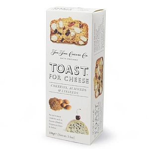 The Fine Cheese Co. Toast for Cheese with Cherries, Almonds & Linseeds 100g