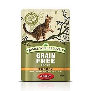 James Wellbeloved Adult Cat Food Pouch - Turkey (85g)