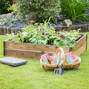 Zest Wooden Raised Bed Planter 1m x 1m