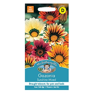 Mr Fothergills Gazania Sunshine Mixed Seeds