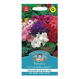 Mr Fothergills Petunia Mr F's Grandiflora Mixed F1 Seeds