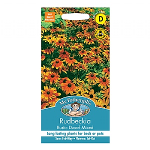 Mr Fothergills Rudbeckia Rustic Dwarf Mixed Seeds